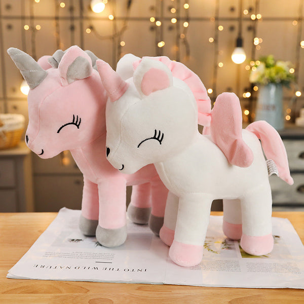 Happy Unicorn Soft Toy 2 Colours