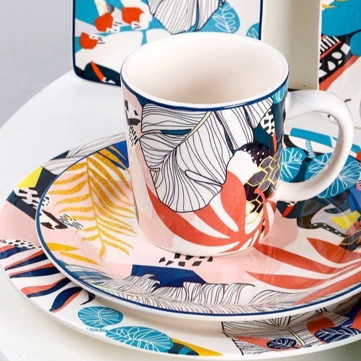 Summer Crush Collection Ceramic Art Plates Set