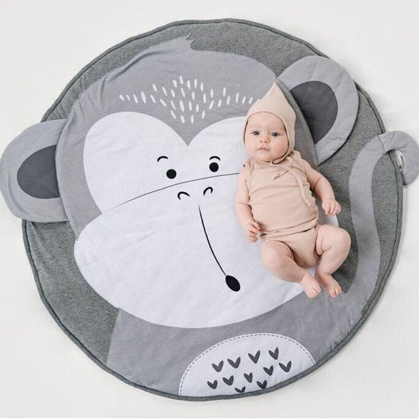 monkey ROUND BABY blanket children PLAY MAT