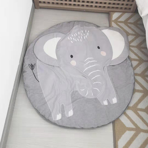 elephant round baby blanket children play mat
