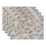 grey floral placemat set of 4