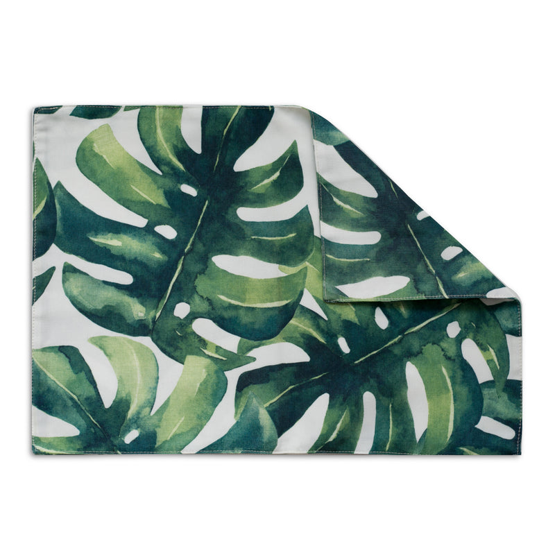 tropical green placemat set of four