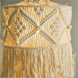 handmade bohemia thread knitted lampshade