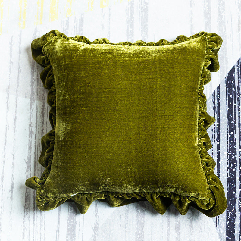luxury velvet cushion with filling 4 colour