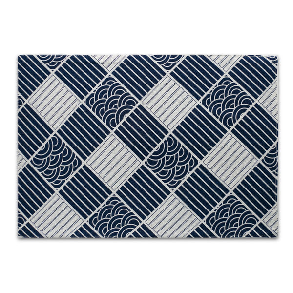 japanese style Navy square placemat set of 4