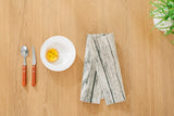wood print placemat set of four