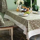 Spring Garden Green and Pink Floral Tablecloths