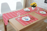 lovely deer red placemat set of 4