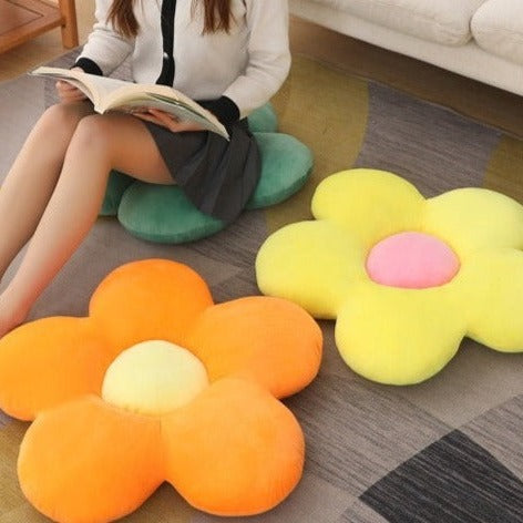 Sunflower Plush Cushion Seat Mat Decoration