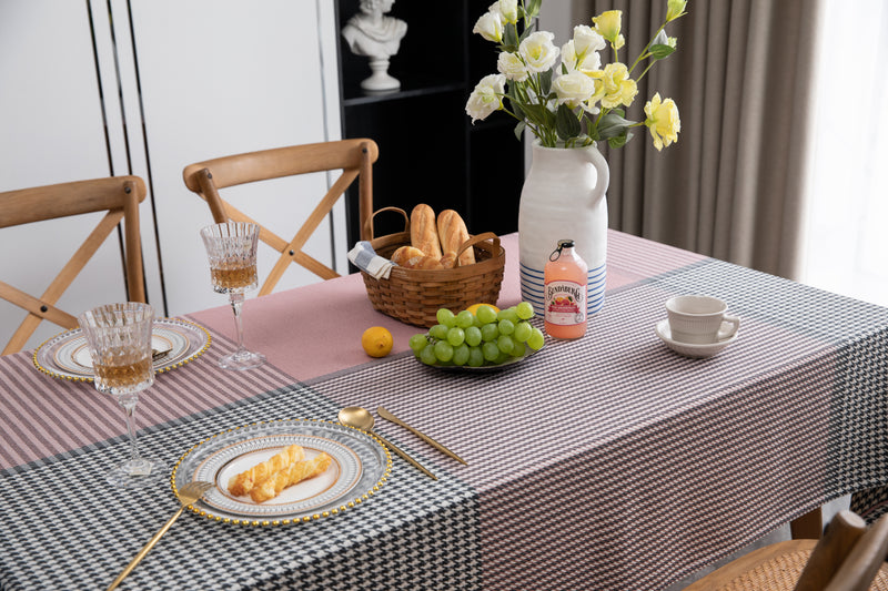 Classic Pink Tartan Tablecloths