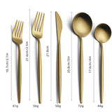classic cutlery set of five 30 pieces 6 people served