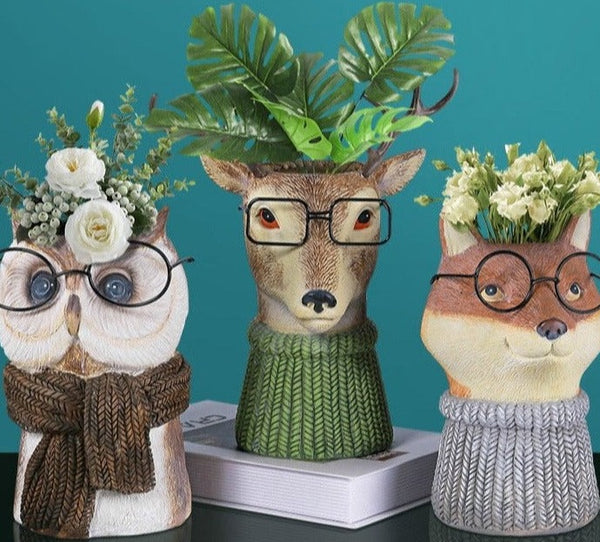 Precious Forest Animal Handmade Vases Ornaments