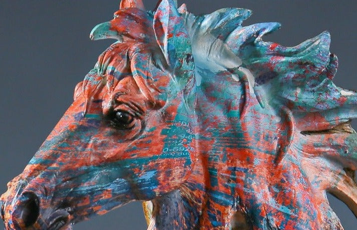 Unique Colorfu Oil Painting Animal Ornament